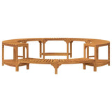 Hot Tub Surround Brown 275 x 55.5 cm Solid Acacia Wood 3334767