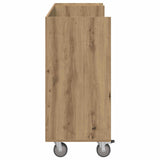 Golf Cabinet with Wheel Plain Artisan Oak 120 x 45 x 98 cm 899478
