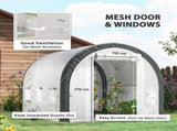 3 x 2 Walk-In Tunnel Greenhouse, with Accessories - White T3398P314770