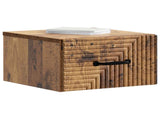 Wall-Mounted Bedside Cabinet 2 pcs Old Wood 34.5 x 33 x 20 cm 898612