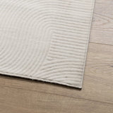 Rug IZA Short Pile Scandinavian Look Cream 140x200 cm 375441