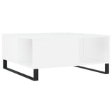 Coffee Table White 80x80x36.5 cm Engineered Wood 830788