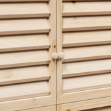 Garden Shed Natural 106 x 56 x 176.5 cm Solid Fir Wood 42033464