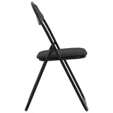 Folding Chair 8 pcs Black 48 x 43.5 x 81 cm Faux Leather 42029067