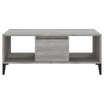 ZNTS Coffee Table Grey Sonoma 90x50x36.5 cm Engineered Wood 821074