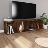 Book Cabinet/TV Cabinet Smoked Oak 36x30x143 cm Engineered Wood 815246