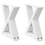 Coffee Table Legs 2 pcs White 30x cm Steel 4012677
