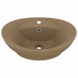 Luxury Basin Overflow Oval Matt Cream 58.5x39 cm Ceramic 146941
