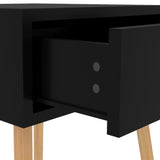 ZNTS Bedside Cabinet High Gloss Black 40x40x56 cm Engineered Wood 326809