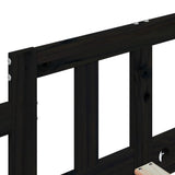 Day Bed without Mattress Black 90x190 cm Single Solid Wood Pine 840375