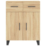 Highboard Sonoma Oak 69.5x34x180 cm Engineered Wood 3198556