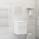 Bathroom Furniture Set White Engineered Wood 3071306