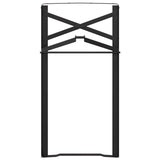 Beer Table Leg 2 pcs Black 39 x 3 x 75 cm Powder-Coated Steel 42001776