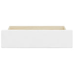 ZNTS Bed Drawers 2 pcs White Engineered Wood and Faux Leather 833923