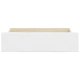 ZNTS Bed Drawers 2 pcs White Engineered Wood and Faux Leather 833923