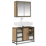 Bathroom Furniture Set 2 pcs Artisan Oak Engineered Wood 3402460