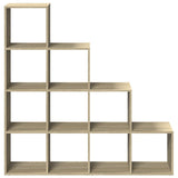 Room Divider Bookcase 4-Tier Sonoma Oak 131.5x29x131.5 cm Engineered Wood 857969