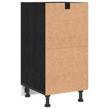 Kitchen Base Cabinet with Drawer Black oak 40 x 44.5 x 81.5 cm 876651