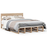Bed Frame without Mattress 140x200 cm Solid Wood Pine 3302294
