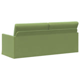 3 Seater Sofa Light Green 190 x 81 x 82 cm Velvet 42041123