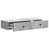 Wall-Mounted Side Table Concrete Grey 87.5 x 34.5 x 17 cm 899178