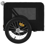 Pet Bike Trailer Black Oxford Fabric and Iron 93940