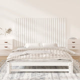 Wall Headboard White 159.5x3x90 cm Solid Wood Pine 824899
