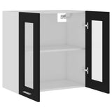 Hanging Glass Cabinet Lyon Black 60x31x60 cm Engineered Wood 802522