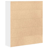 Bookcase White 89x24x101.5 cm Engineered Wood 860400