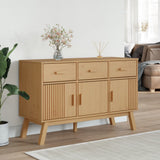 Sideboard OLDEN Brown 114x43x73.5 cm Solid Wood Pine 358603