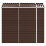 Garden Shed Brown 191x215x198 cm Galvanised Steel 3188265