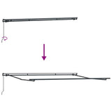 Manual Retractable Awning Burgundy 500x300 cm 3310194