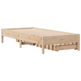 Bed Frame without Mattress 75x190 cm Small Single Solid Wood Pine 3301734