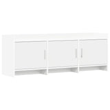 TV Cabinet 130 x 33 x 47 cm White Engineered Wood 8011195