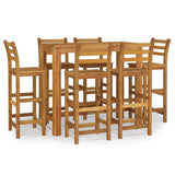 Garden Bar Set Natural Brown Solid Acacia wood Medium Durable 3154397