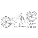 BMX Bike 16 Inches for 5-8 Years Old Dark Blue 42009712