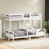 Bunk Bed without Mattress 80x200/120x200 cm White Solid Wood 3207162