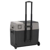 Cool Box with Wheel and Handle Black&Grey 30 L Polypropylene 51781