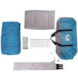 Cabin Tent 5-Person with Roof Blue and Grey 333 x 317 x 194 cm 42004030