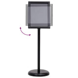 Poster Stands 2 pcs Black 32.7 x 24 x 108 cm Aluminium 3385633