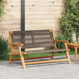 Garden Furniture Grey 122 x 76 x 73 cm Solid Acacia Wood 367824