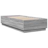 Bed Frame without Mattress Grey Sonoma 100x200 cm 3209721