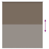 Roller Blind Blackout Coffee 140x175 cm Fabric Width 136.6 cm Polyester 4011032