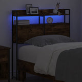 Headboard with Shelf Smoked oak 90 cm Engineered wood 859677