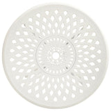 Garden Table White 78x78x72 cm Cast Aluminium 315584