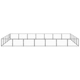 Dog Kennel Black 35 m Steel 3082159