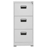 Filing Cabinet Light Grey 46x62x102,5 cm Steel 20123