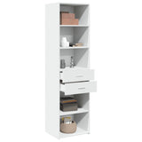 Highboard White 50x42.5x185 cm Engineered Wood 3281455