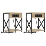 Bedside Cabinet 2 pcs Sonoma Oak 41 x 31 x 51 cm 859508