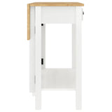 5 Piece Bar Set White Solid Wood Pine 3217077